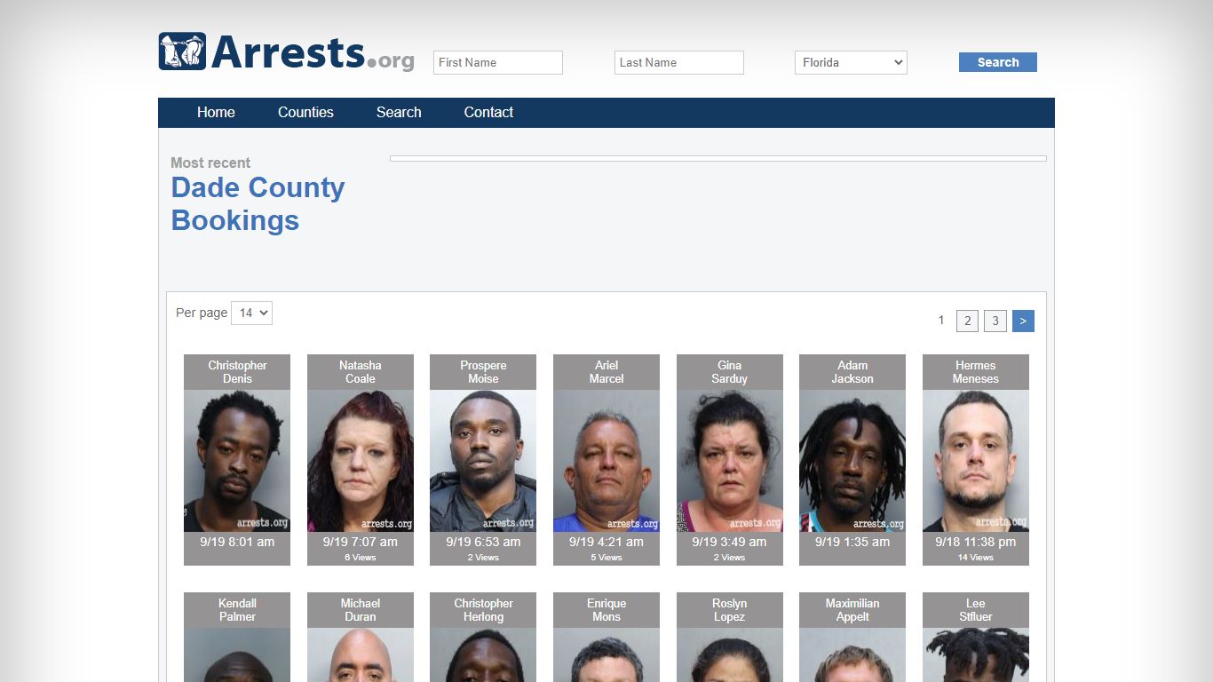 Dade County Arrests and Inmate Search